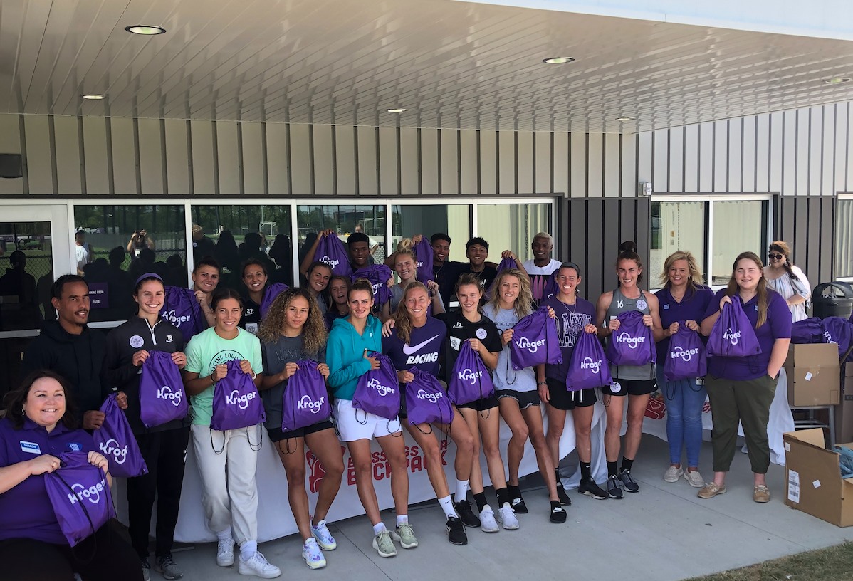 LouCity, Racing Team up to ‘Give Back’ Through Blessings in a Backpack